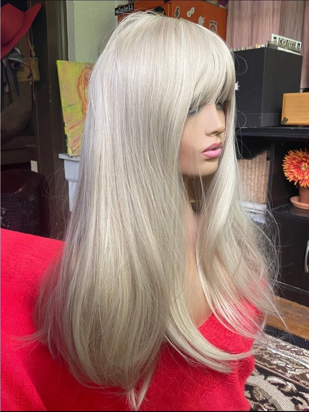 Multi tone light ash beige blonde wig